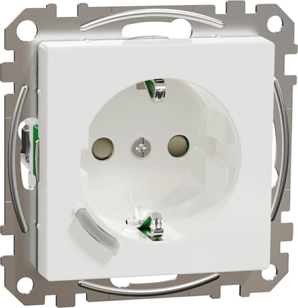 Merten Connected SCHUKO-stopcontact, glanzend wit