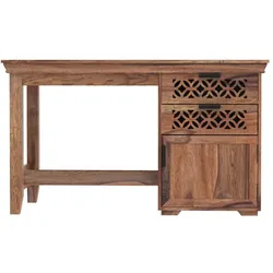 Schreibtisch Mira 130x76x70 aus indischem Sheesham-Massivholz