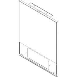 Vorderwand Bu oben schwarz (Glas) - 8738211377