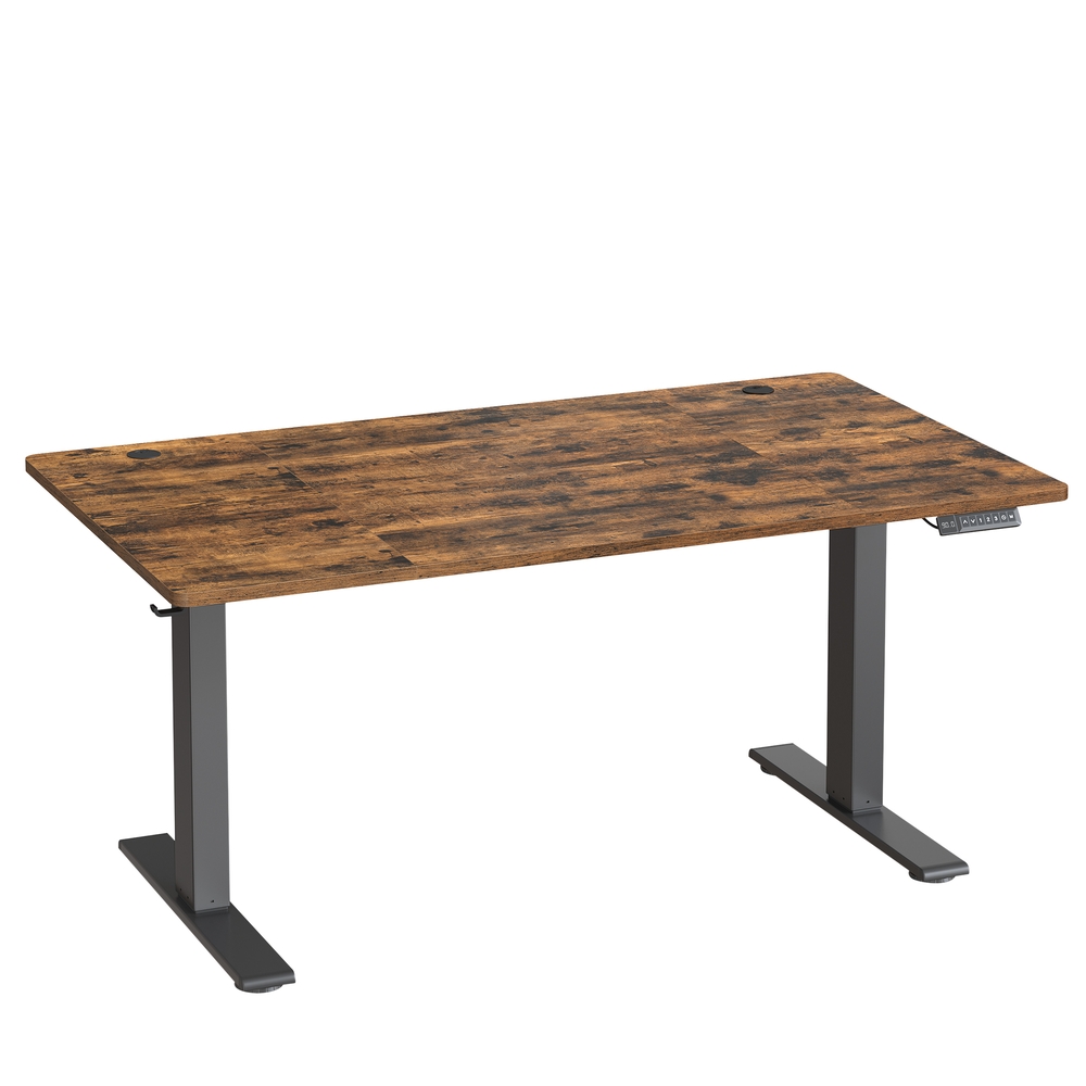 VASAGLE Höhenverstellbarer Schreibtisch elektrisch, 140 x 80 cm, mit USB-C-Anschluss LSDB35144KD02