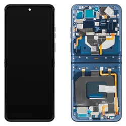 Motorola Razr 60 LCD Display Original - Gibraltar Sea (Display, Motorola Razr 60), Mobilgerät Ersatzteile, Schwarz