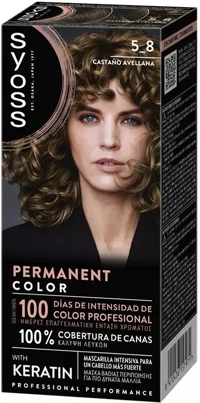 Syoss Permanent Color 1 Unit 5.8-Chestnut Hazelnut