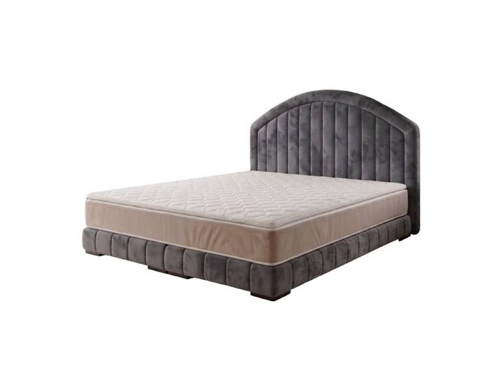 A&J MöbelLand GmbH Polsterbett LEON mit Kopfteil - Stilvolles Bettgestell für Ihr Schlafzimmer (Länge: 209 cm, Höhe Kopfteil: 110 cm, 4 Kopfteil-Varianten, 7 Größen zur Auswahl, Modernes Design, TOP ANGEBOT!, Inklusive Bettgestell), Komplettgestell-Set