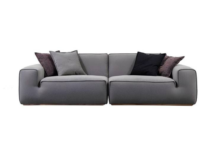 Xlmoebel Sofa XLMOEBEL modernes Sofa in elegantem Grau mit hohem Komfort, Sofa 1 Teile, Made in Europa