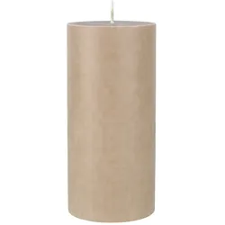 DUNI Stumpenkerze 100% Stearin 150x70mm Greige