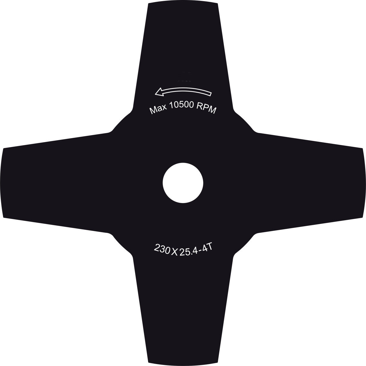 Primaster 4-Zahn-Ersatzmesser Ø 23 cm für Freischneider, Trimmer und Sense
