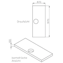 Neuesbad Wannenträger für Hoesch Muna 2000x900x15 SD24243