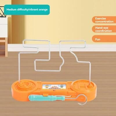 Perfect Picks Market Fire Line Electric Touch Maze Puzzle For Children Interactive Focus & Creativity Game orange