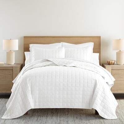 Becky Cameron Premium Ultra Soft Square Quilted Coverlet Set