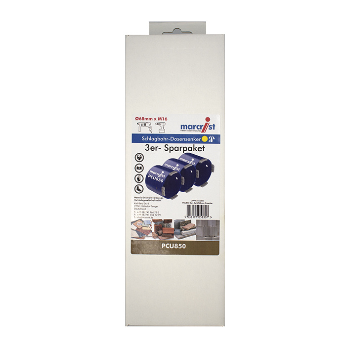 MARCRIST Dosensenker 3er Pack PCU850 68 mm M16 09190772