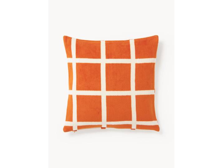 Housse de coussin à carreaux Edison