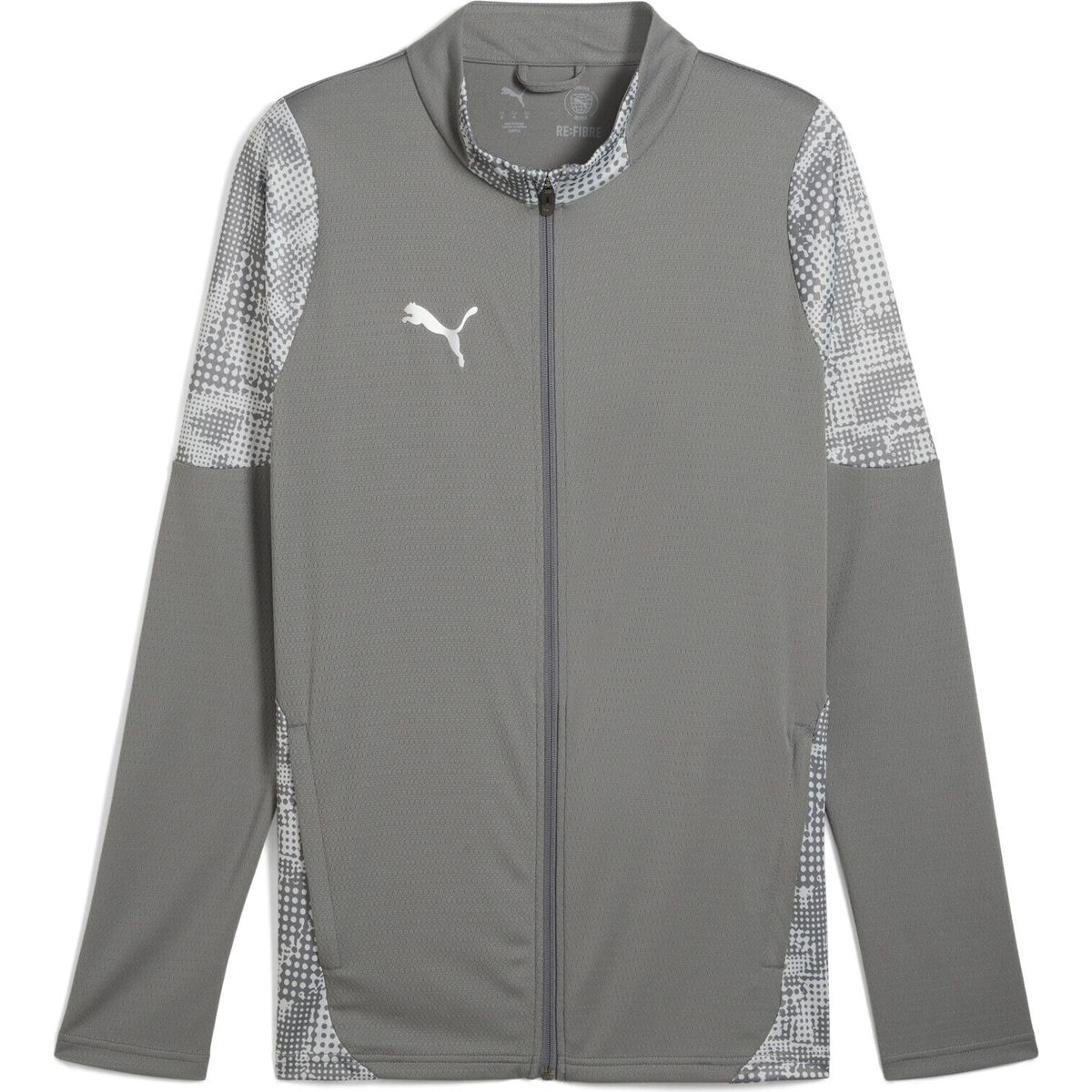 Puma Teamcup Training Jacket flat medium gray-puma silver-flat light gray (13) M 659165-13-M