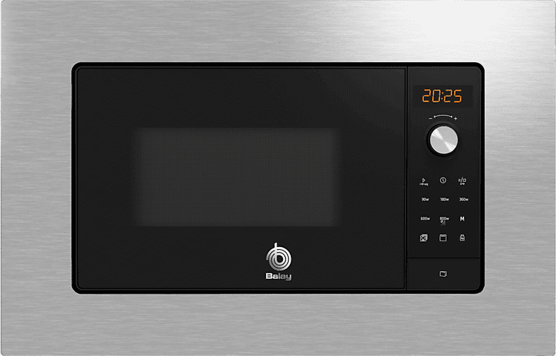 Microondas integrable - Balay 3CG6142X3, 20 litros, 800 W, Grill, Acero Inox