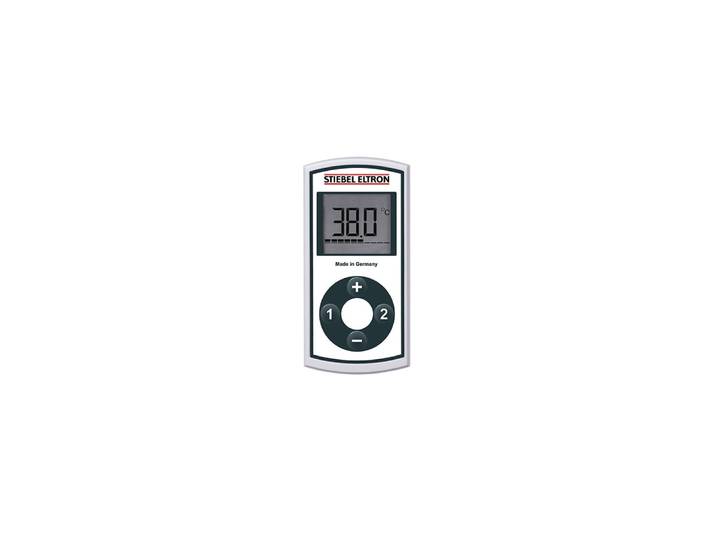 Fernbedienung STIEBEL ELTRON FFB 4 EU , weiß, B:6,5cm H:1,8cm L:13,2cm, Fernbedienungen, Fernbedienung, für Komfort-Durchlauferhitzer, Funk, großes LC-Display