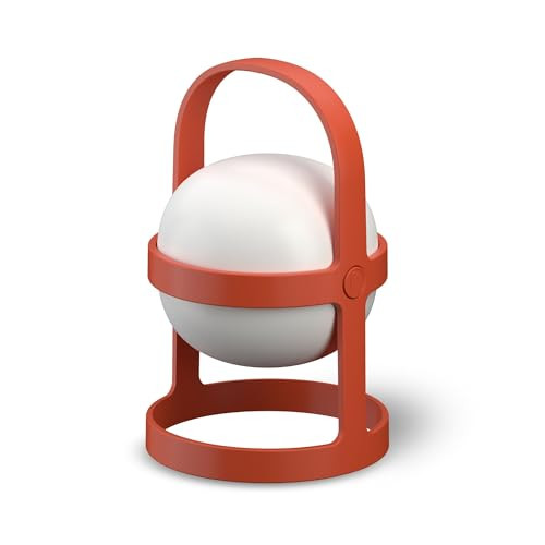 Rosendahl Soft Spot Solar LED Tafellamp, Rond, Terracotta, Hoogte: 25 cm