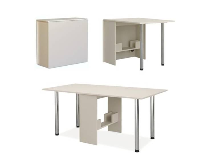 Rodnik Klappbarer Esstisch, Tisch klappbar, Klapptisch platzsparend für Küche, Esszimmer & Büro (Kaschmir)