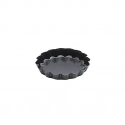 Paderno Antihaft-Tartelette-Form, rund, 7 cm, gewellt, 6er-Pack