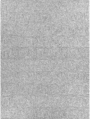 EXQUISITE RUGS Caprice Hand-tufted New Zealand Wool Blue/Ivory Area Rug.