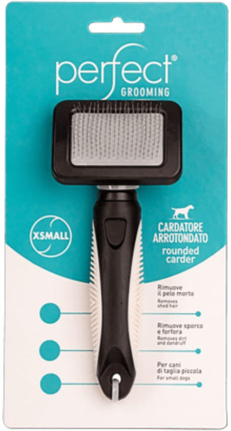 Perfect Grooming Cane Cardatore Arrotondato M