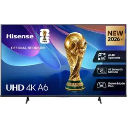 Hisense 55A6S (55", QLED, 4K, DE), TV, Schwarz