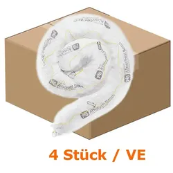 Absorptionsstrumpf PIG® Oil-Only Sperren 4 Stück Abmessung 20 cm Dia x 300 cm, Absorbiert 181,6 L je Beutel