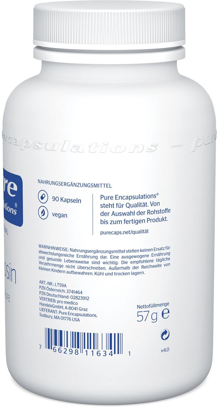 Pure Encapsulations L-Tyrosin Kapseln 90 St
