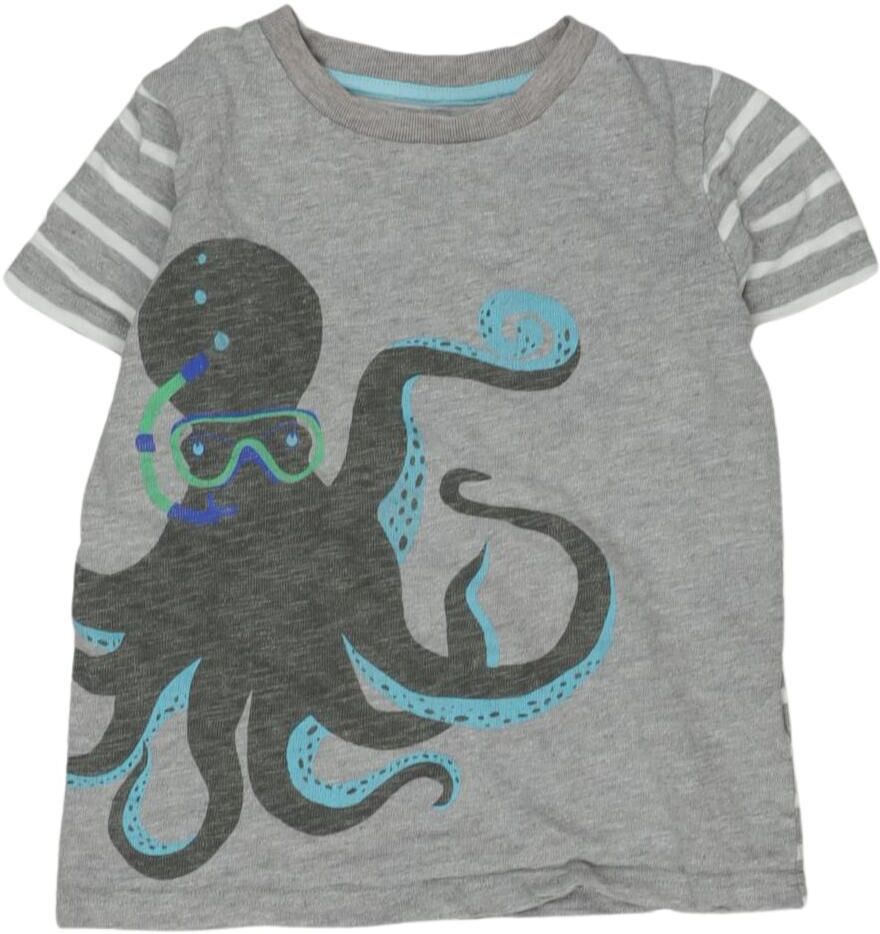 Mini Boden Jungen T-Shirt, Grau, Gr. EU 104, Baumwolle - Second Hand