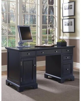 homestyles Bedford Black Pedestal Desk