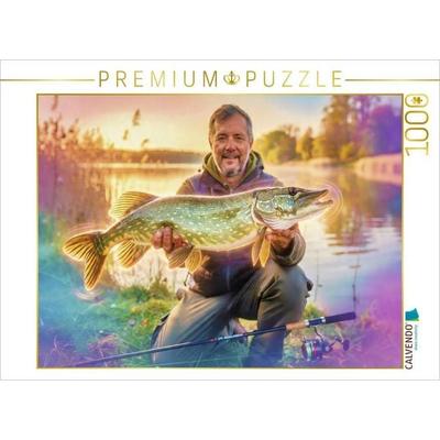 CALVENDO Puzzle Fangmomente, die bleiben. Angeln wie im Traum. | 1000 Teile Lege-Größe 64x48cm Foto-Puzzle für glückliche Stunden, von , Calvendo