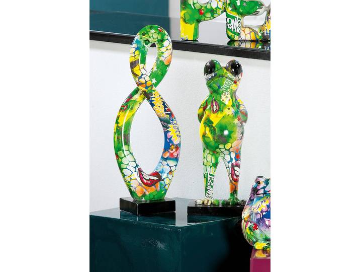 Skulptur Swing Street Art 13 x 37 x 9cm Multicolor