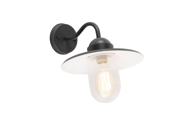 Applique murale rustique intelligente anthracite IP44 avec WiFi