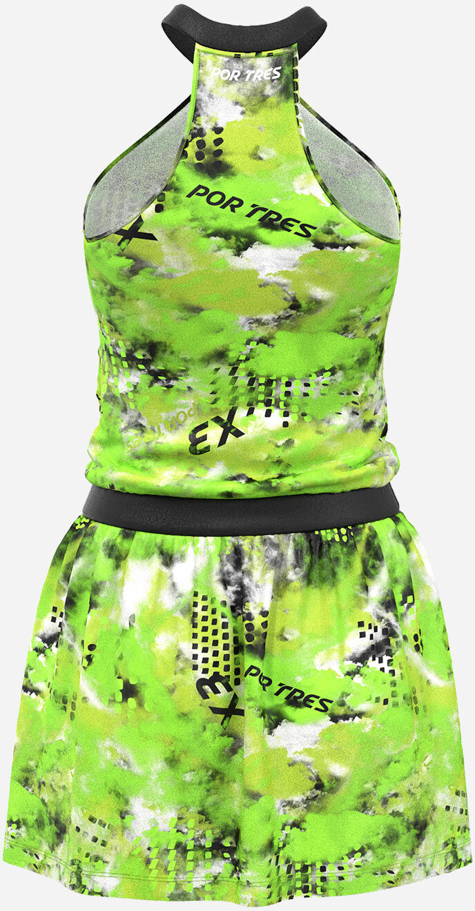 X3 POR TRES Austria W - Vestito Tennis - Donna - Verde L