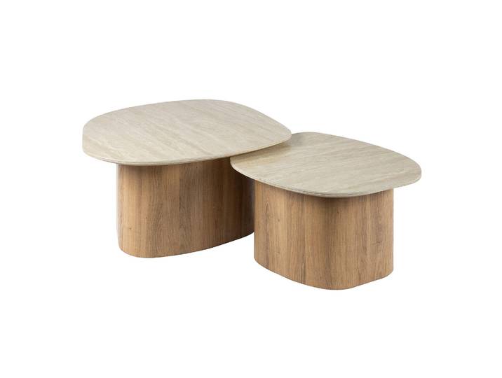 Clemento Romano Couchtisch organisch Set