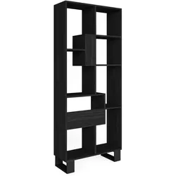 REGAL Bibliothek, Schwarz, 67/31/174cm