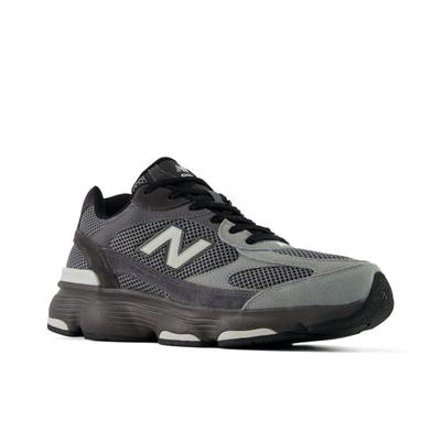 Sneaker NEW BALANCE "603", Herren, Gr. 44, grau (schwarz, magnet), Leder, Textil, Schuhe Sneaker, inspiriert vom 9060
