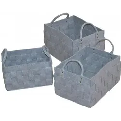 Möbel Direkt Online, Aufbewahrungskorb, Karo (46 cm, 3x)