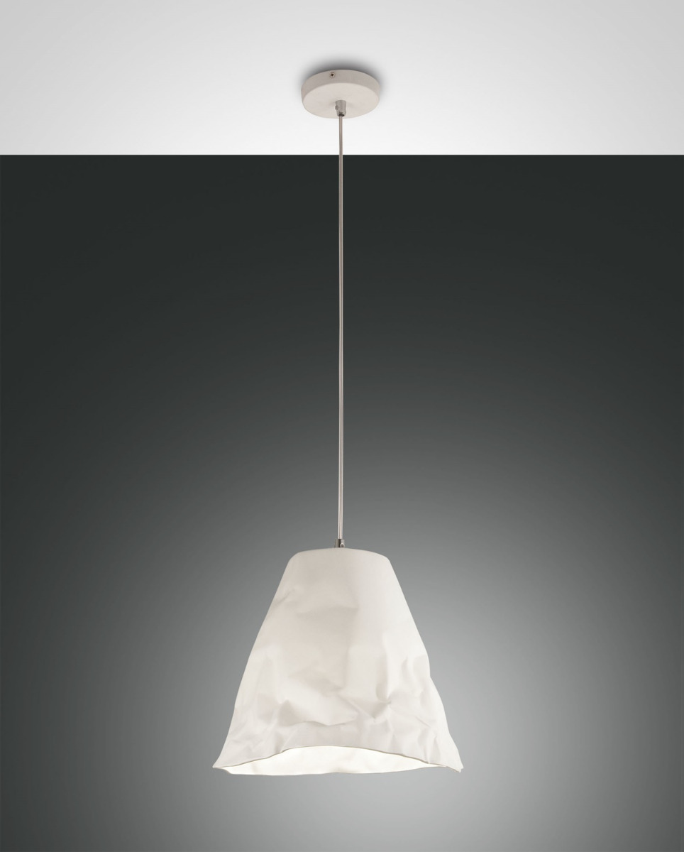 Fabas Luce Pendelleuchte CRUMPLE weiß 3535-40-102 8019282511014