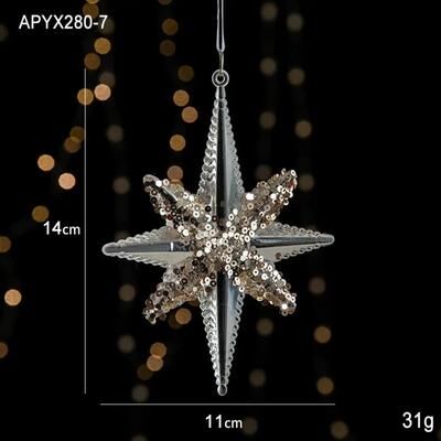 Uplift Treasures Christmas Tree Hanging Ornaments Snowflake Angel And Deer Pendants 14