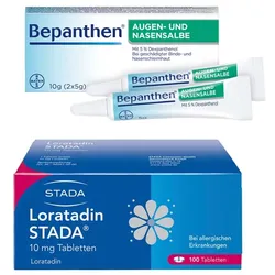 Bepanthen Augen- und Nasensalbe & Loratadin Stada Set 1 Sparset