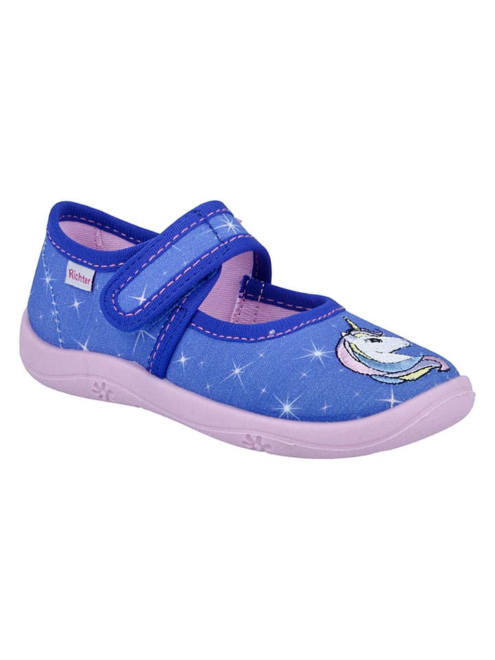 Richter Shoes Hausschuhe "Mia" in Blau - 26