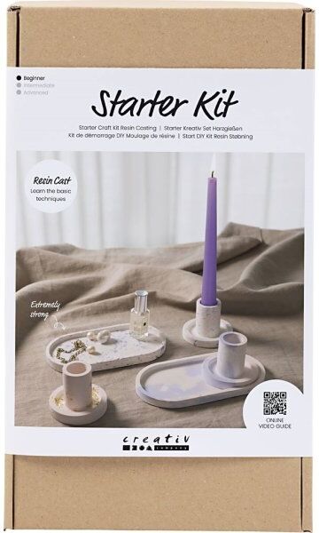 No-Name Diy Kit Resinstøbning, Lysestager Og Fade