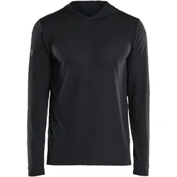 UV Funktionsshirt mit Kapuze "3417" - XXL - schwarz