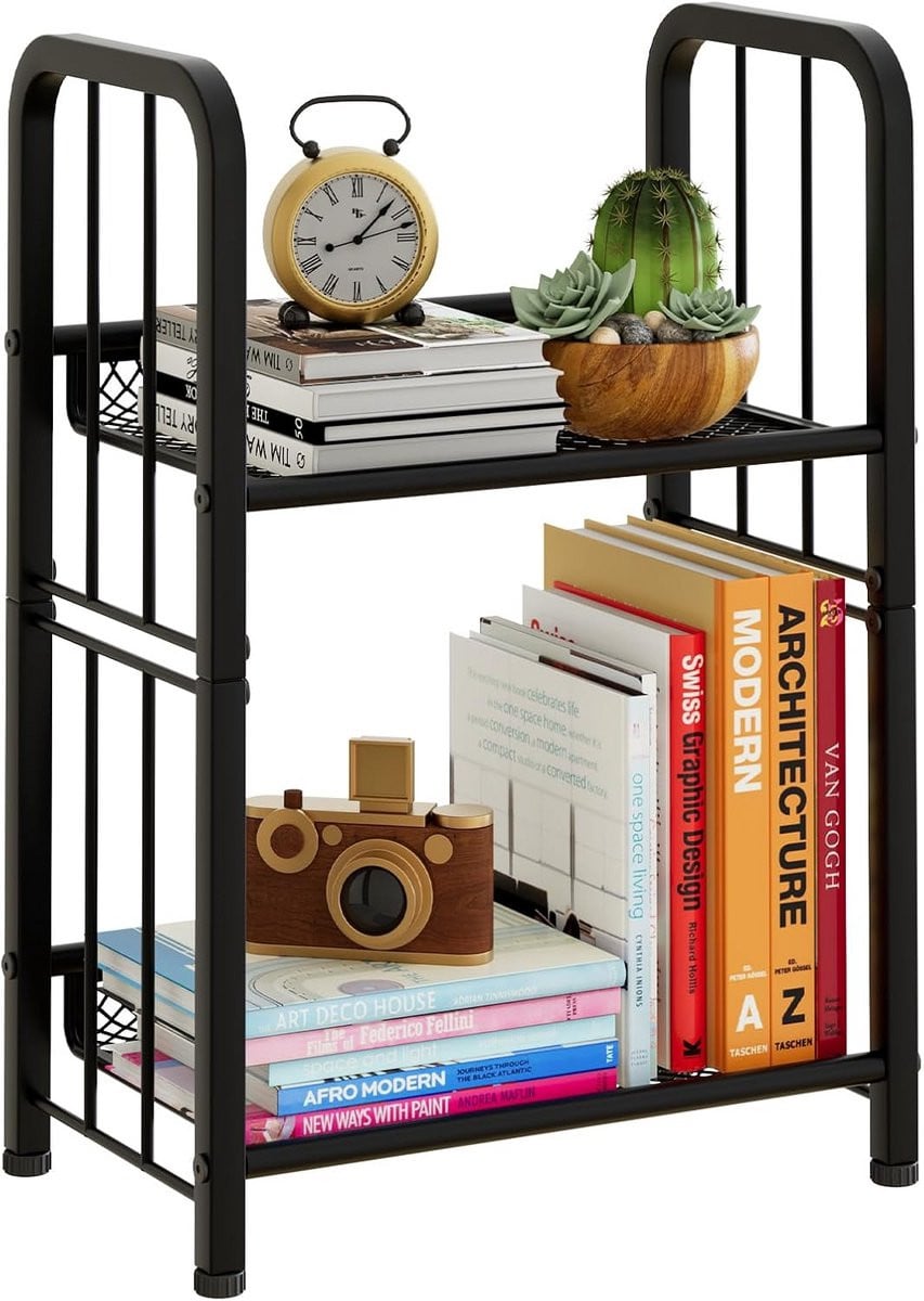 Vrijstaande Boekenkast - Multifunctionele Opbergplank voor Woonkamer, Slaapkamer of Keuken