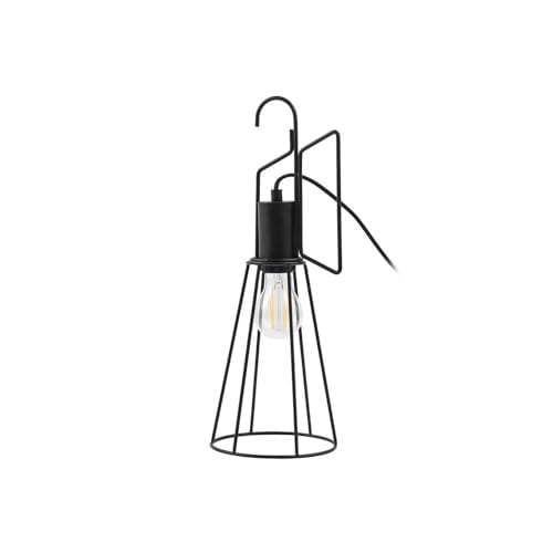 Lindby Tafellamp - Modern - Zwart - Metaal - H: 42.6 cm