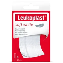 LEUKOPLAST soft white Pflaster 4x10 cm 5 St