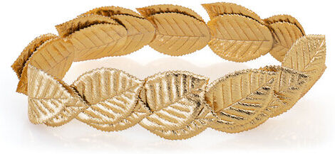Stirnband "Lorbeerblätter", gold