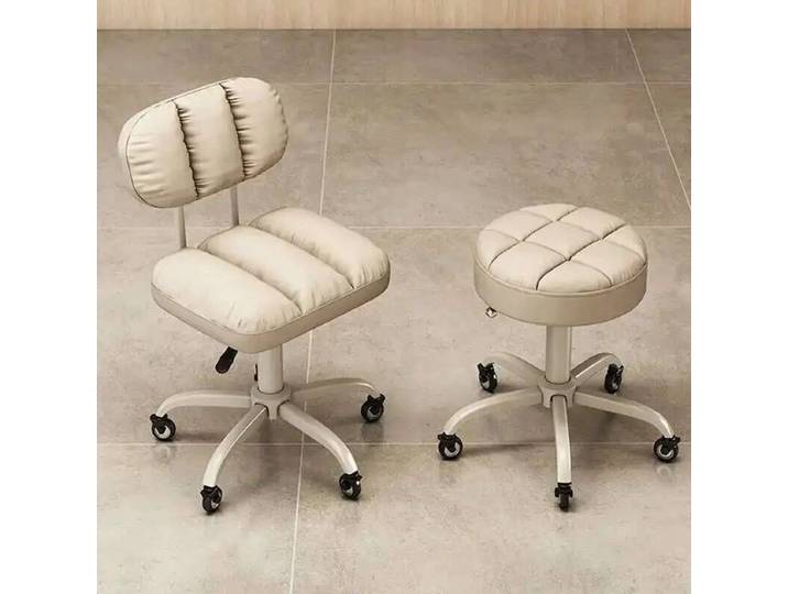 Chaise de coiffure esthétique professionnelle, pivotante, simple, avec roulettes, pour barbier, mobilier de salon, MQ50BC