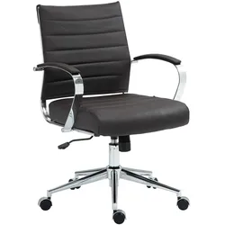 CLP Bürostuhl Oakland Echtleder   Farbe: braun, Material: Echtleder