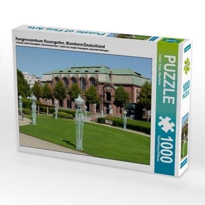 CALVENDO Puzzle Kongresszentrum Rosengarten, Mannheim/Deutschland | 1000 Teile Lege-Größe 64x48cm Foto-Puzzle für glückliche Stunden