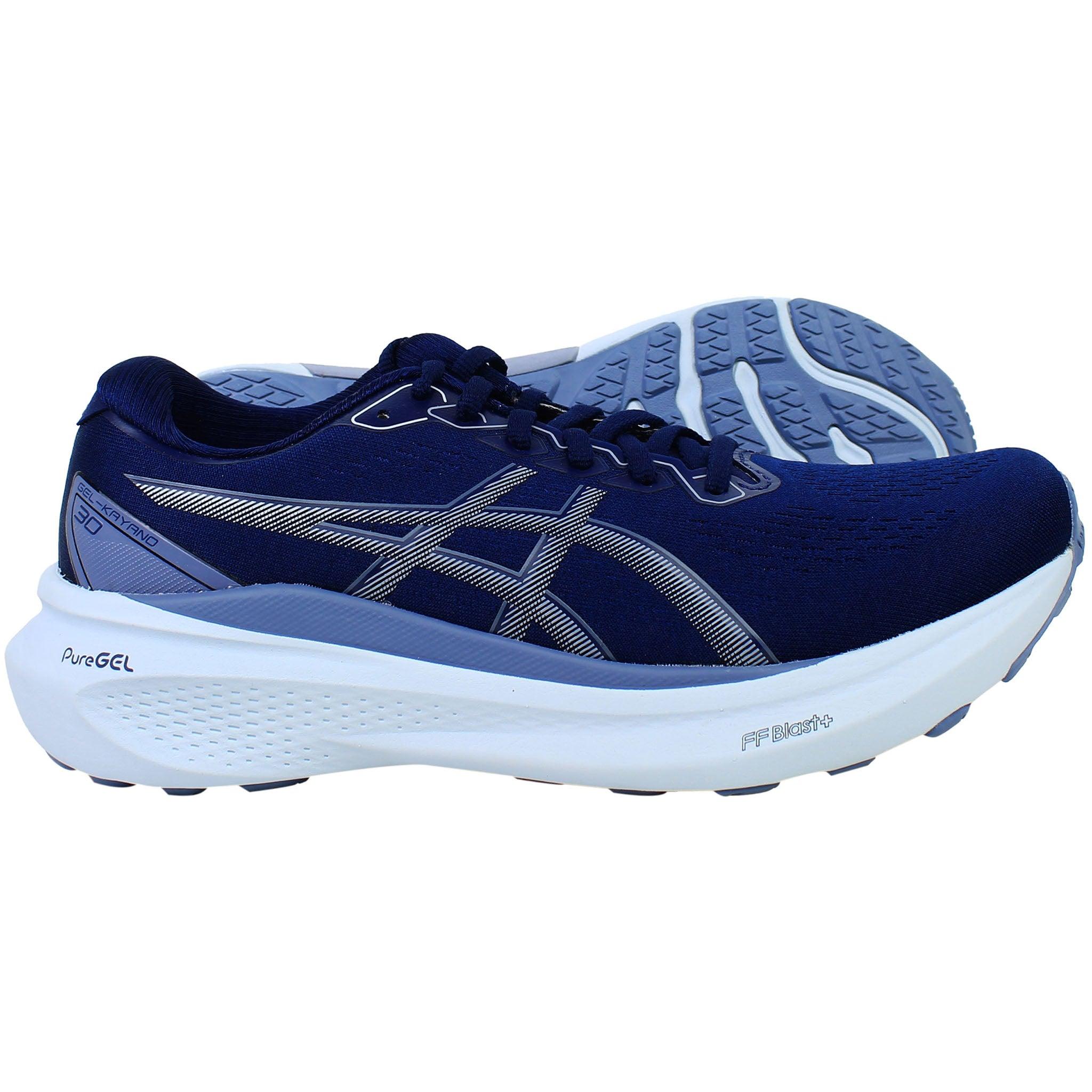 Asics Gel-Kayano 30 Blaue Laufschuhe für Damen